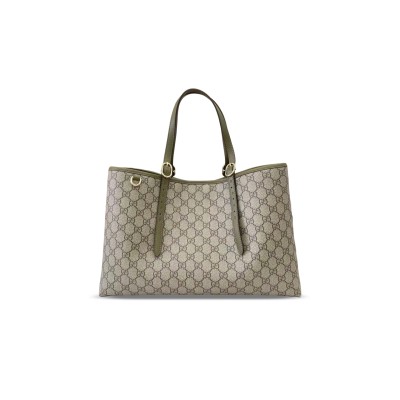 GUCCI GG EMBLEM LARGE TOTE BAG 815213 (38*25*15cm) GUCCI GG EMBLEM LARGE TOTE BAG 815213 (38*25*15cm)